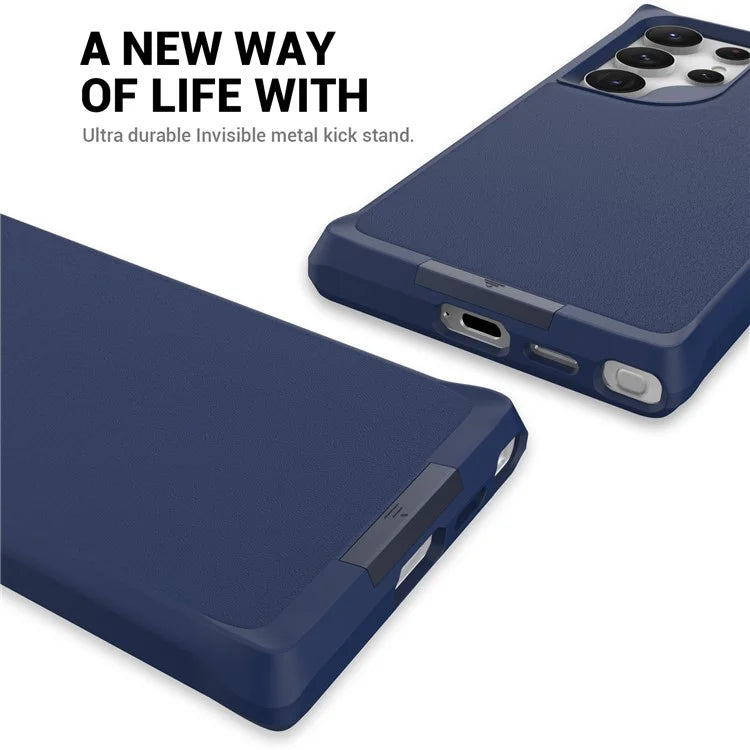 Taurustar Series For Samsung Galaxy S24 Ultra Case PC+TPU Kickstand Cover Compatible with MagSafe