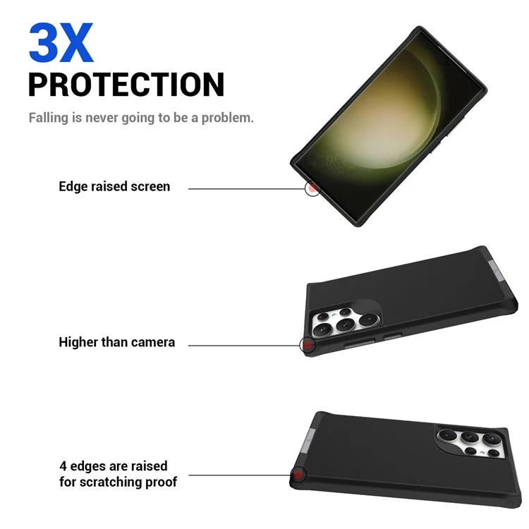 Taurustar Series For Samsung Galaxy S24 Ultra Case PC+TPU Kickstand Cover Compatible with MagSafe