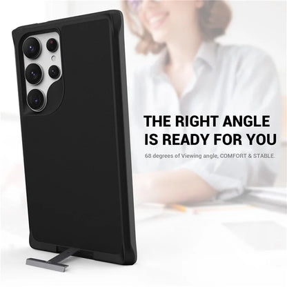 Taurustar Series For Samsung Galaxy S24 Ultra Case PC+TPU Kickstand Cover Compatible with MagSafe