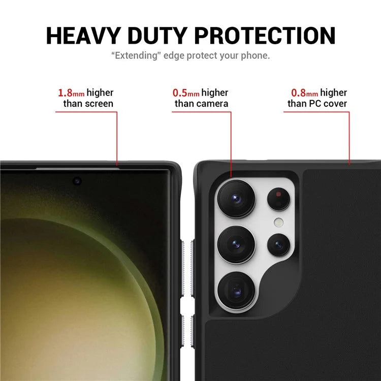 Taurustar Series For Samsung Galaxy S24 Ultra Case PC+TPU Kickstand Cover Compatible with MagSafe