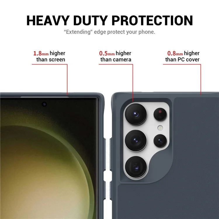 Taurustar Series For Samsung Galaxy S24 Ultra Case PC+TPU Kickstand Cover Compatible with MagSafe