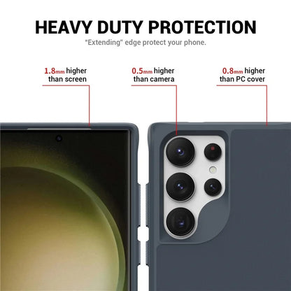 Taurustar Series For Samsung Galaxy S24 Ultra Case PC+TPU Kickstand Cover Compatible with MagSafe