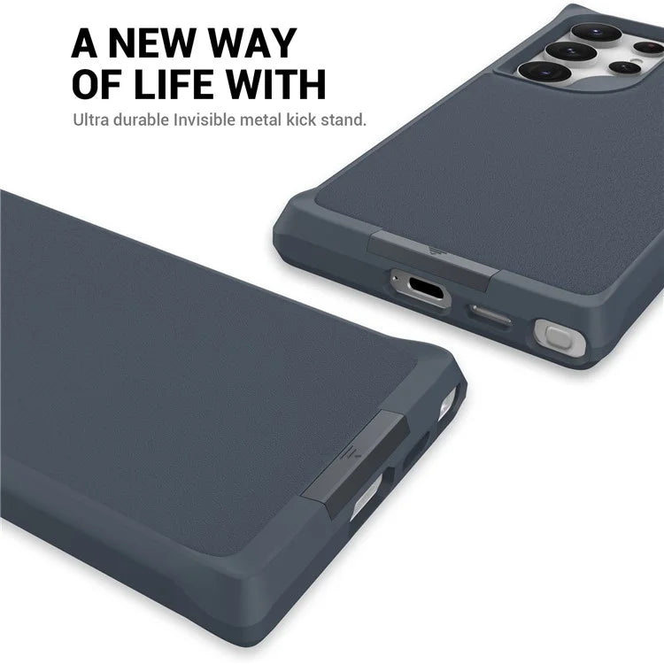 Taurustar Series For Samsung Galaxy S24 Ultra Case PC+TPU Kickstand Cover Compatible with MagSafe