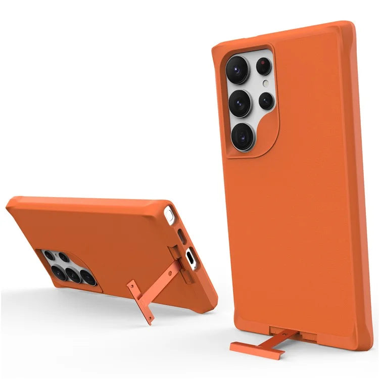 Taurustar Series For Samsung Galaxy S24 Ultra Case PC+TPU Kickstand Cover Compatible with MagSafe