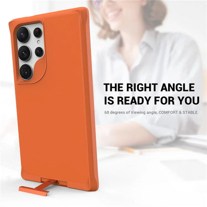 Taurustar Series For Samsung Galaxy S24 Ultra Case PC+TPU Kickstand Cover Compatible with MagSafe