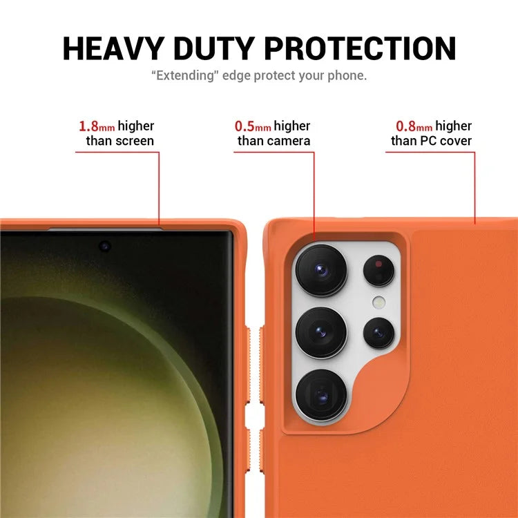 Taurustar Series For Samsung Galaxy S24 Ultra Case PC+TPU Kickstand Cover Compatible with MagSafe