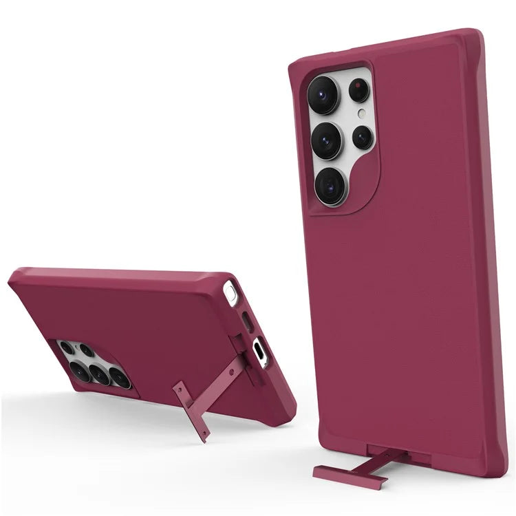 Taurustar Series For Samsung Galaxy S24 Ultra Case PC+TPU Kickstand Cover Compatible with MagSafe