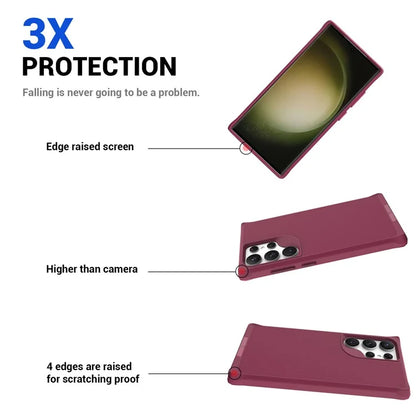 Taurustar Series For Samsung Galaxy S24 Ultra Case PC+TPU Kickstand Cover Compatible with MagSafe