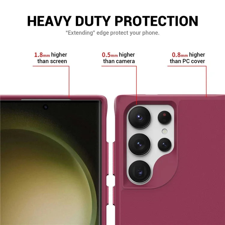 Taurustar Series For Samsung Galaxy S24 Ultra Case PC+TPU Kickstand Cover Compatible with MagSafe