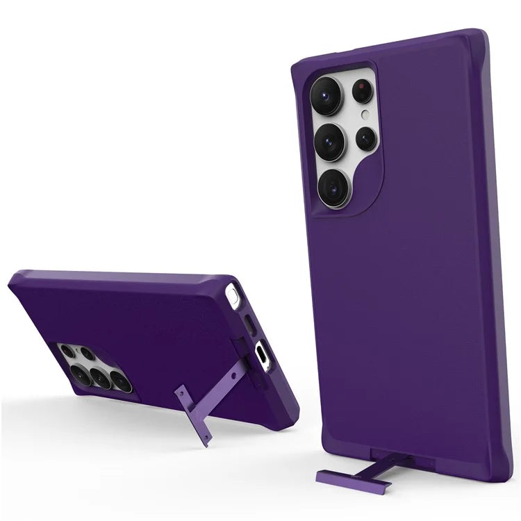 Taurustar Series For Samsung Galaxy S24 Ultra Case PC+TPU Kickstand Cover Compatible with MagSafe