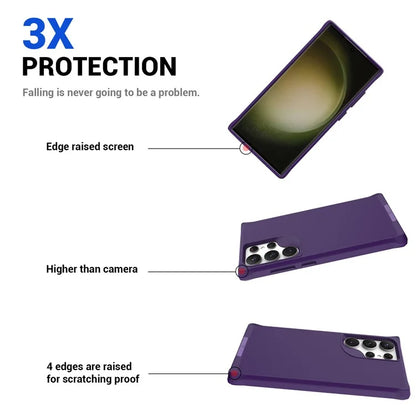 Taurustar Series For Samsung Galaxy S24 Ultra Case PC+TPU Kickstand Cover Compatible with MagSafe