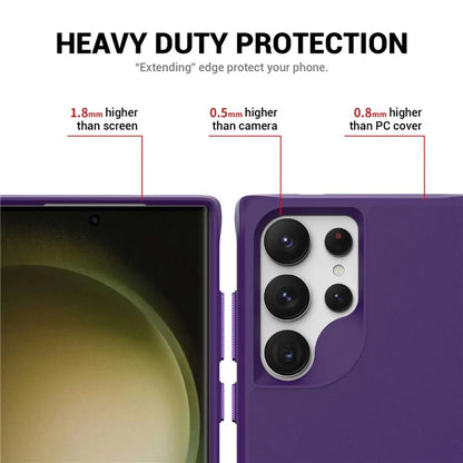 Taurustar Series For Samsung Galaxy S24 Ultra Case PC+TPU Kickstand Cover Compatible with MagSafe