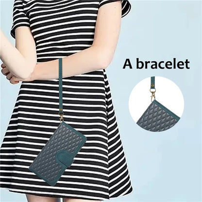 For Samsung Galaxy A05s 4G Case Zipper Leather Rhombus Grid Imprinted Phone Protector