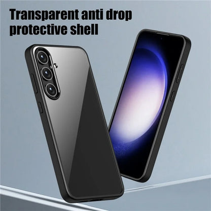 For Samsung Galaxy S24+ Case Crystal Clear Hard PC+Soft TPU Phone Cover