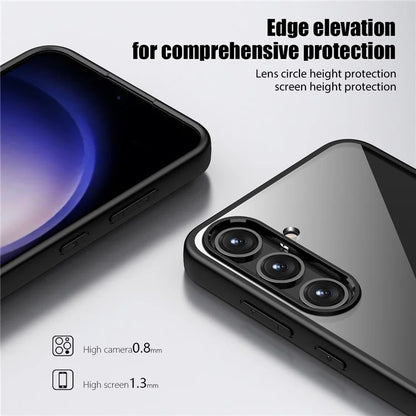For Samsung Galaxy S24+ Case Crystal Clear Hard PC+Soft TPU Phone Cover