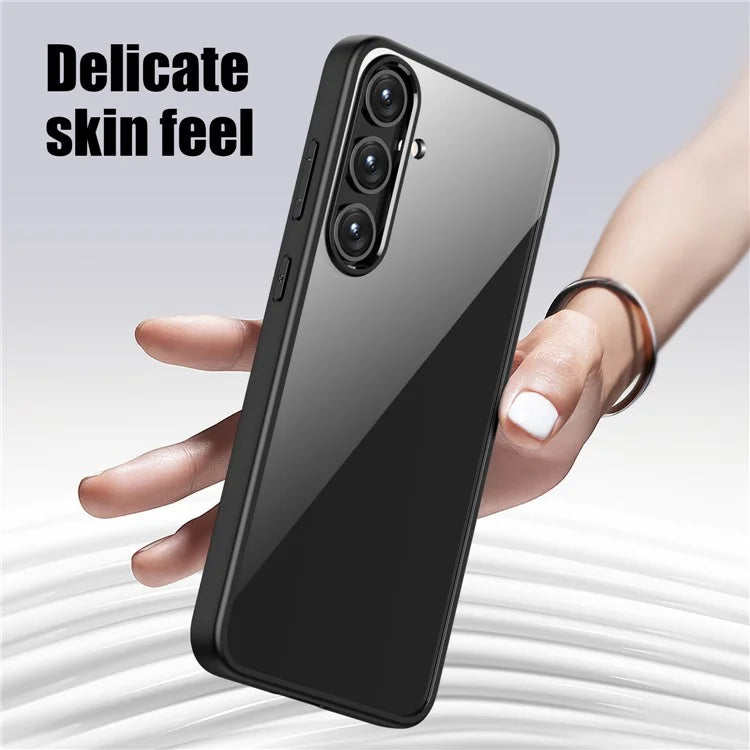 For Samsung Galaxy S24+ Case Crystal Clear Hard PC+Soft TPU Phone Cover