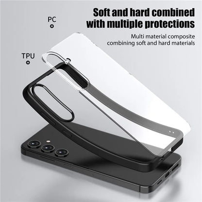 For Samsung Galaxy S24+ Case Crystal Clear Hard PC+Soft TPU Phone Cover