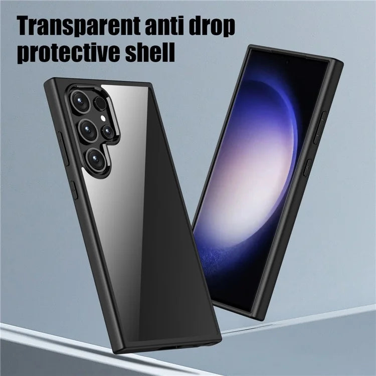 For Samsung Galaxy S24 Ultra Case Shockproof Slim Hard PC+Soft TPU Phone Shell