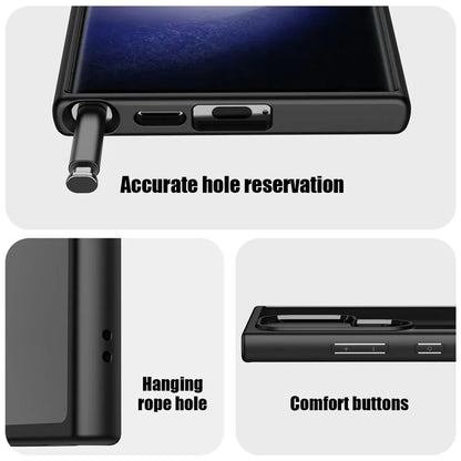 For Samsung Galaxy S24 Ultra Case Shockproof Slim Hard PC+Soft TPU Phone Shell