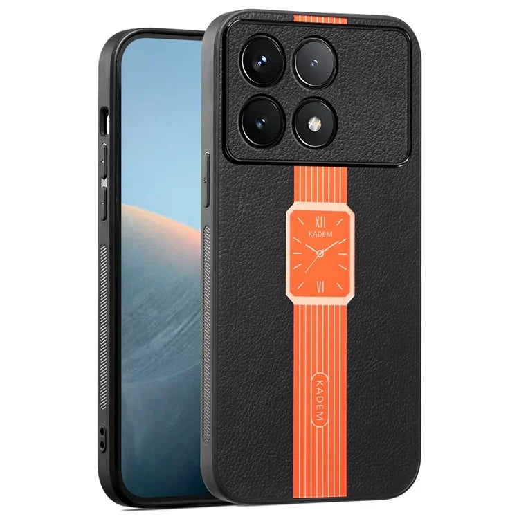 KADEM For Xiaomi Redmi K70 5G / K70 Pro 5G Cover Leather+Acrylic+TPU Cell Phone Case