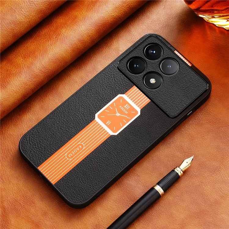 KADEM For Xiaomi Redmi K70 5G / K70 Pro 5G Cover Leather+Acrylic+TPU Cell Phone Case