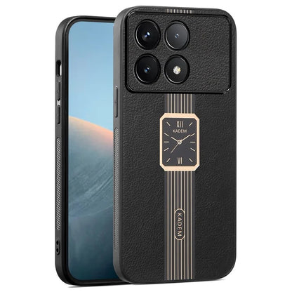 KADEM For Xiaomi Redmi K70 5G / K70 Pro 5G Cover Leather+Acrylic+TPU Cell Phone Case