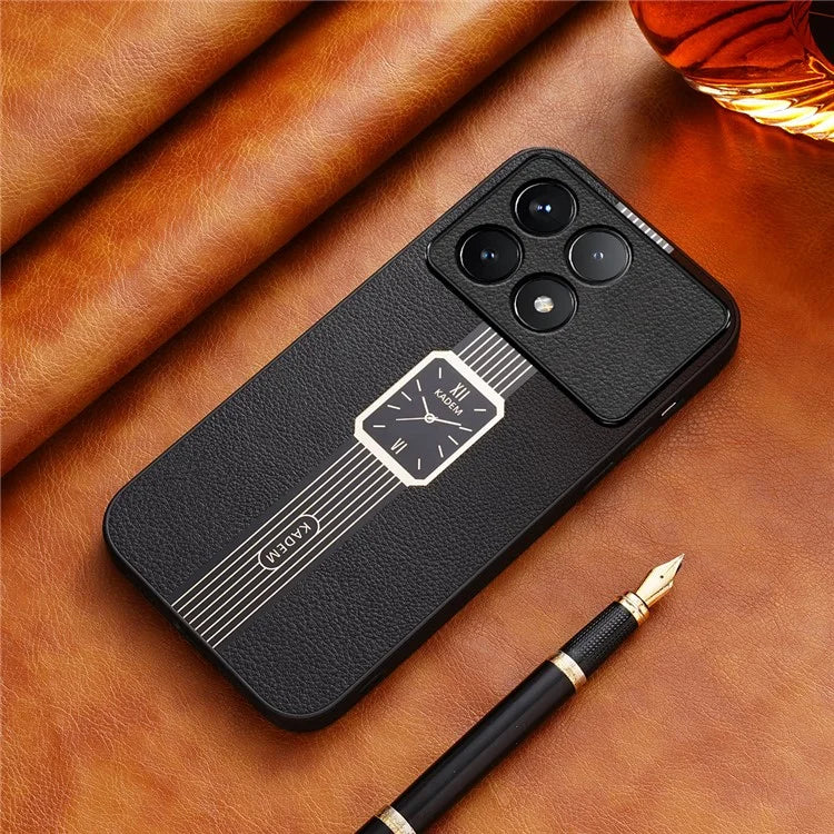 KADEM For Xiaomi Redmi K70 5G / K70 Pro 5G Cover Leather+Acrylic+TPU Cell Phone Case