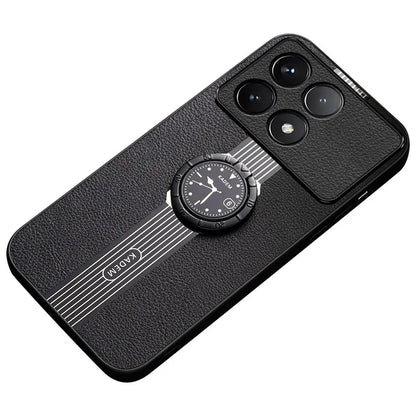 KADEM For Xiaomi Redmi K70 5G / K70 Pro 5G Watch Pattern Cell Phone Case Ring Kickstand Cover