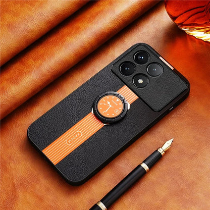 KADEM For Xiaomi Redmi K70 5G / K70 Pro 5G Watch Pattern Cell Phone Case Ring Kickstand Cover