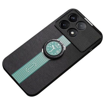 KADEM For Xiaomi Redmi K70 5G / K70 Pro 5G Watch Pattern Cell Phone Case Ring Kickstand Cover