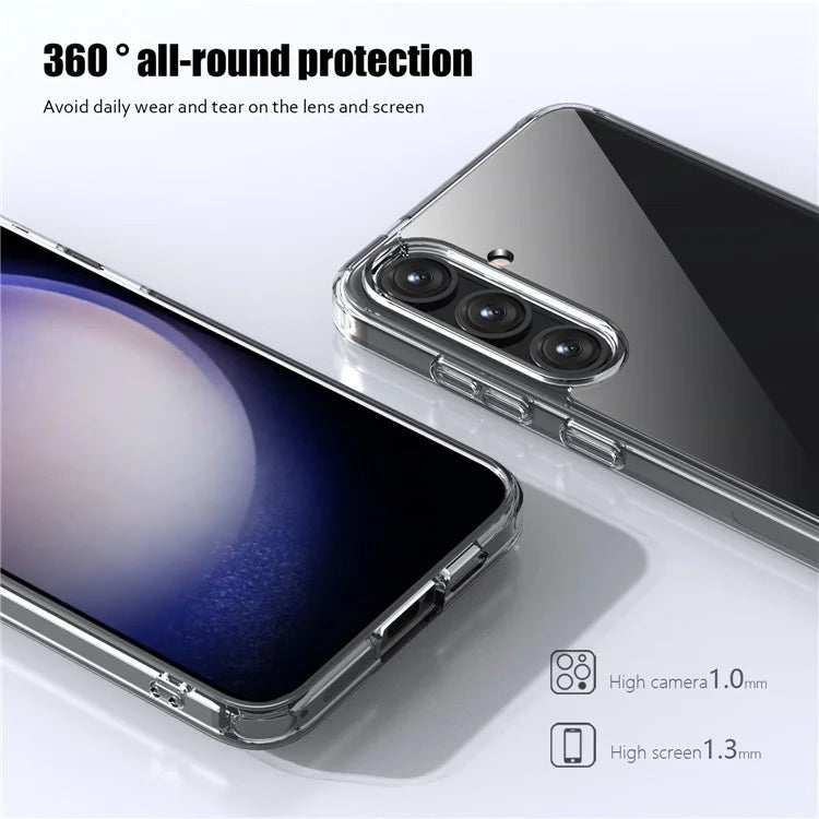 Aurora Series For Samsung Galaxy S24 Case Hard PC + Soft TPU Clear Phone Shell