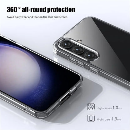 Aurora Series For Samsung Galaxy S24 Case Hard PC + Soft TPU Clear Phone Shell