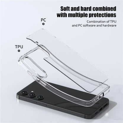 Aurora Series For Samsung Galaxy S24 Case Hard PC + Soft TPU Clear Phone Shell