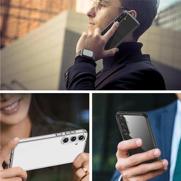 Aurora Series For Samsung Galaxy S24 Case Hard PC + Soft TPU Clear Phone Shell