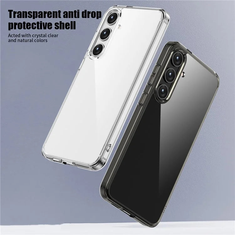 Aurora Series For Samsung Galaxy S24 Case Hard PC + Soft TPU Clear Phone Shell Tan