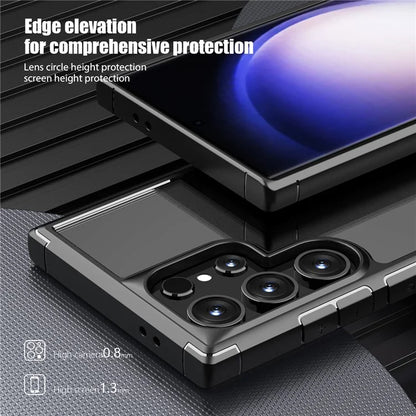 Defense Armor Series for Samsung Galaxy S24 Ultra Cell Phone Case TPU+PC Shockproof Clear Back Cover