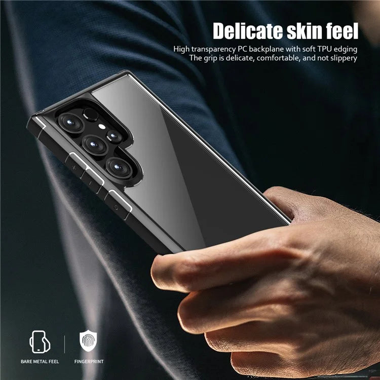 Defense Armor Series for Samsung Galaxy S24 Ultra Cell Phone Case TPU+PC Shockproof Clear Back Cover