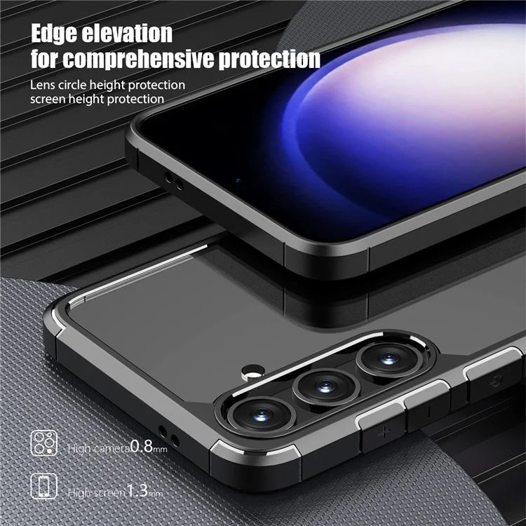 Defense Armor Series for Samsung Galaxy S24+ Case Anti-scratch TPU+PC Clear Back Shell