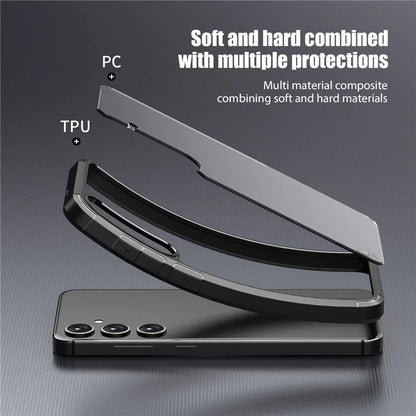 Defense Armor Series for Samsung Galaxy S24+ Case Anti-scratch TPU+PC Clear Back Shell