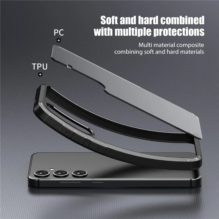 Defense Armor Series for Samsung Galaxy S24 Case Clear TPU+PC Phone Guard Cover