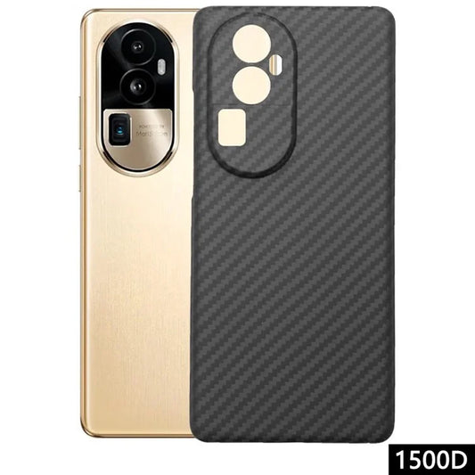 For Oppo Reno10 Pro+ 5G Cover 1500D Coarse Texture Aramid Fiber Back Case (Precise Lens Cutout)