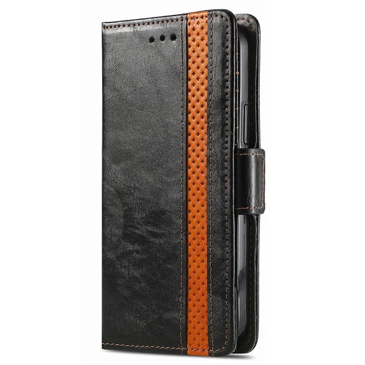 CASENEO 002 Series For Samsung Galaxy S24 Ultra Case RFID Blocking Wallet Splicing Leather Cover