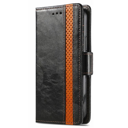 CASENEO 002 Series For Samsung Galaxy S24 Ultra Case RFID Blocking Wallet Splicing Leather Cover