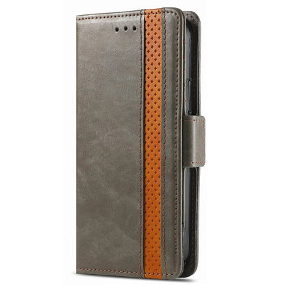 CASENEO 002 Series For Samsung Galaxy S24 Ultra Case RFID Blocking Wallet Splicing Leather Cover