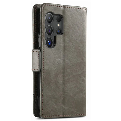 CASENEO 002 Series For Samsung Galaxy S24 Ultra Case RFID Blocking Wallet Splicing Leather Cover