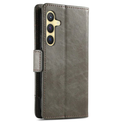 CASENEO 002 Series For Samsung Galaxy S24 Case RFID Blocking Splicing Wallet Phone Cover