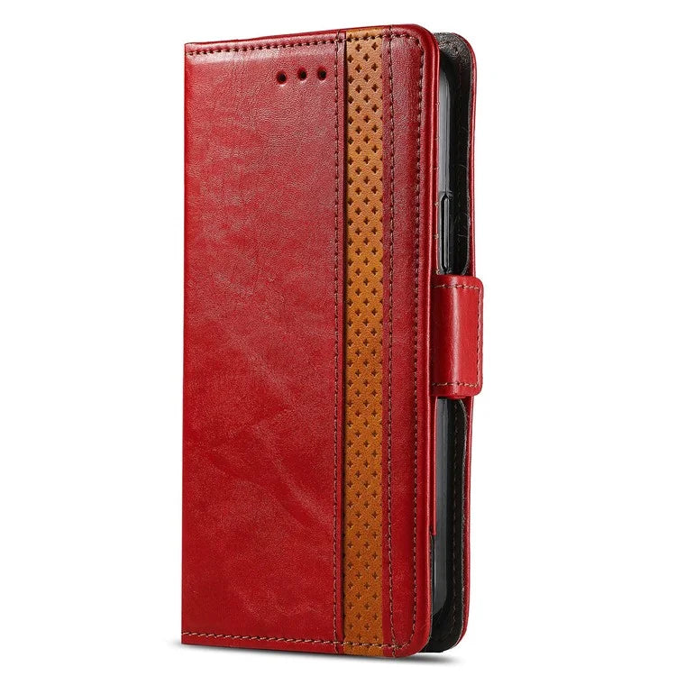 CASENEO 002 Series For Samsung Galaxy S24+ Case PU Leather Stand RFID Blocking Cover