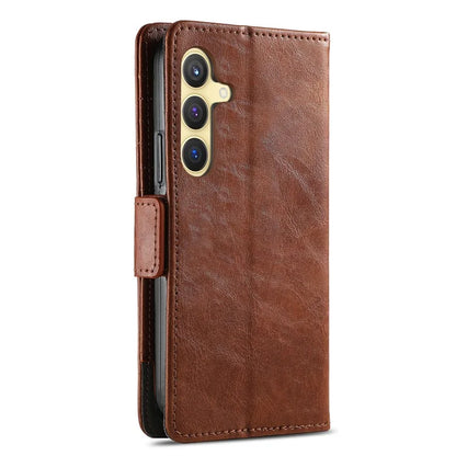CASENEO 002 Series For Samsung Galaxy S24+ Case PU Leather Stand RFID Blocking Cover