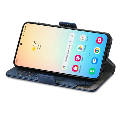 CASENEO 002 Series For Samsung Galaxy S24+ Case PU Leather Stand RFID Blocking Cover