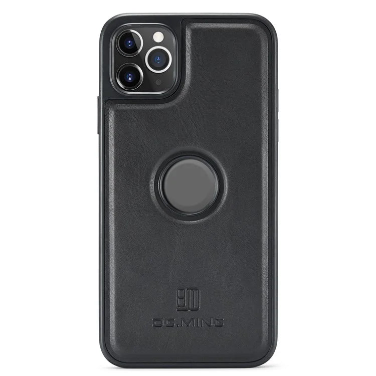 DG.MING For iPhone 11 Pro Max Case Leather Coating Phone Cover Wireless Charging
